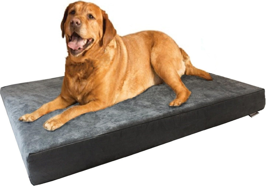XL Orthopedic Memory Foam Dog Bed – 47" x 29" Supportive Crate Pad with Waterproof Liner & Washable Cover for Medium to Large Dogs
