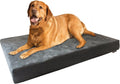 XL Orthopedic Memory Foam Dog Bed – 47" x 29" Supportive Crate Pad with Waterproof Liner & Washable Cover for Medium to Large Dogs