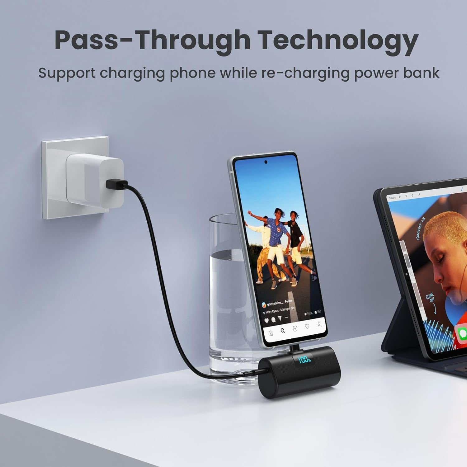 Power Bank Portable Charger for Iphone, Upgraded 5200Mah PD USB C Fast Charging Battery Pack, Ultra-Compact Powerbank Compatible with Iphone 17/16/15 Series, Samsung S25/24 Series, Huawei, Android Etc