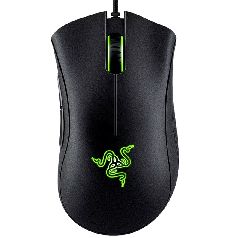 Deathadder Essential Wired Gaming Mouse - 6400DPI Optical Sensor, 5 Programmable Buttons for Ultimate PC Gaming Experience