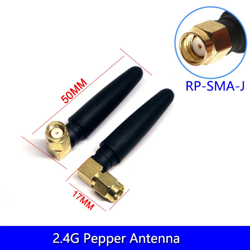 3Dbi 2.4Ghz WIFI Antenna SMA Male Router Bluetooth Antennas Wireless Module 2.4G Antena External Aerial RP-SMA-J Spring