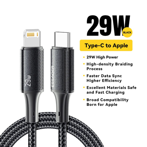 USB C Cable for Iphone 14 13 12 11 Pro Max Xs 8 plus Ipad Macbook Wire 29W PD Fast Charging Type C to Lighting Data Cord