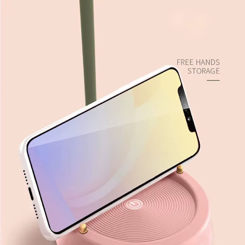 Flower LED Desk Lamp with Touch Control, Dimmable Eye-Caring Reading Light for Students, Bedroom, Study, Home Office & Nightstand