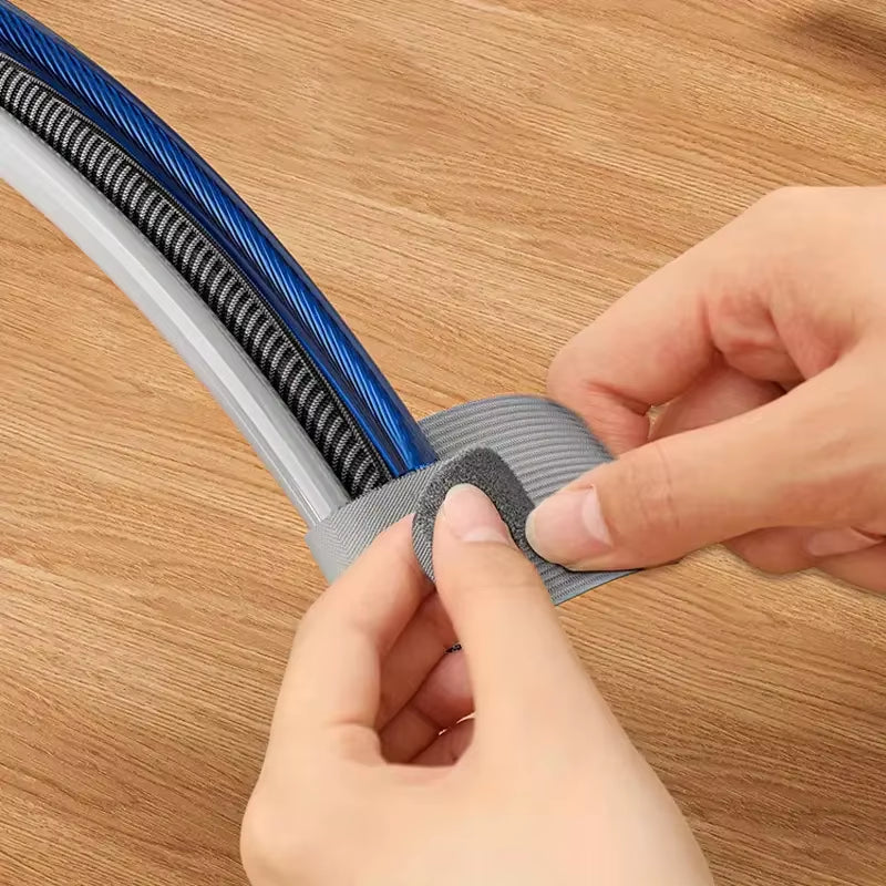 Reusable Cable Ties with Self-Adhesive Straps, Adjustable Cord Organizer for Wire Management, Hook and Loop Cable Wraps for Desk, Home, Office & Electronics