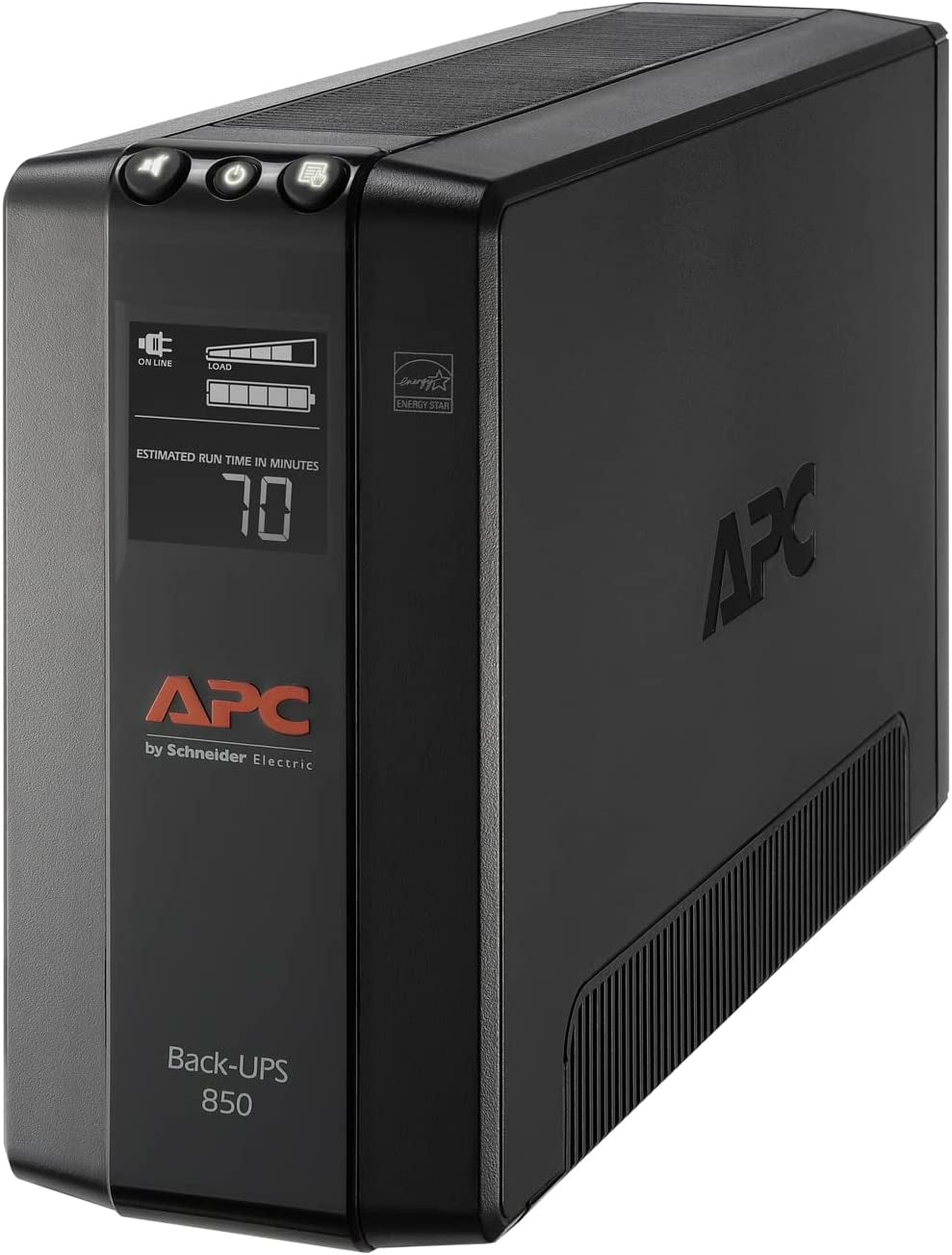 850VA/510W Pro UPS Battery Backup for Office Electronics, AVR, BX850M | 850VA Back-Ups Pro for Home Offices — 8 Outlets, LCD, AVR, Surge Protection, 29-Min Runtime (@100W) for Pcs & Workstations