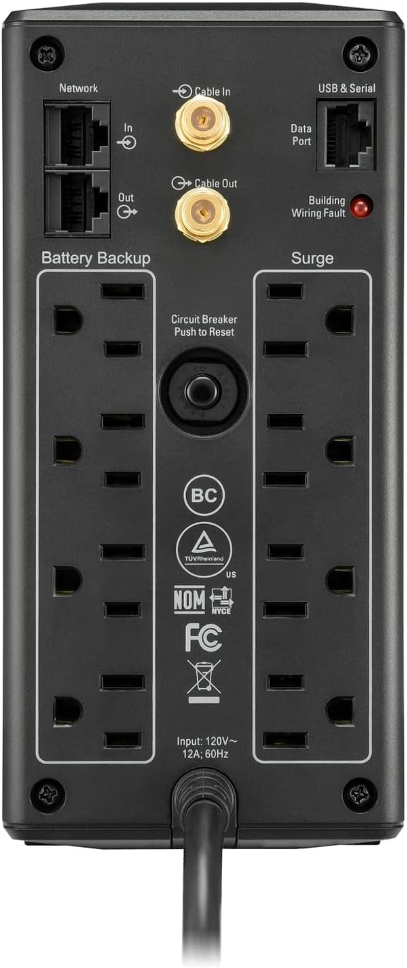 850VA/510W Pro UPS Battery Backup for Office Electronics, AVR, BX850M | 850VA Back-Ups Pro for Home Offices — 8 Outlets, LCD, AVR, Surge Protection, 29-Min Runtime (@100W) for Pcs & Workstations
