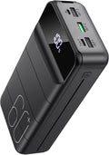 Power Bank 60000Mah, 22.5W USB-C Fast Charging Portable Charger | Built-In Flashlight, 4 Outputs 2 Inputs, LED Display, Travel Essentia, High Capacity, Compatible with Iphone & Android Black