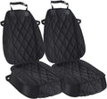 2-Pack Heavy-Duty Dog Car Seat Cover – Waterproof 600D Oxford Pet Seat Protector with Non-Slip Backing, Hammock Convertible Design for Cars, Trucks & SUVs, Black