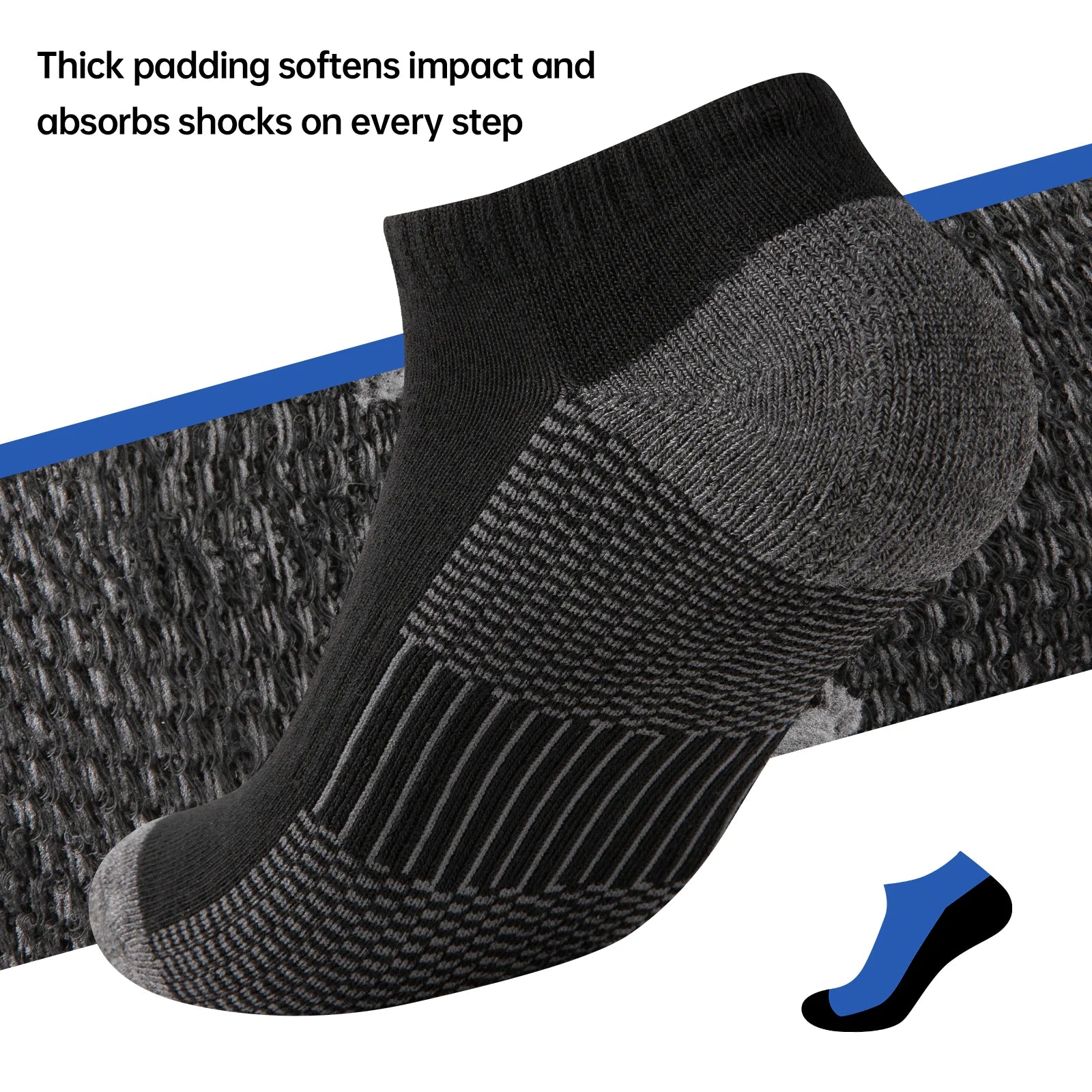 10 Pairs Unisex Athletic Ankle Socks, Breathable Low Cut Sports Socks for Men & Women, Comfortable Moisture-Wicking Crew Socks for Running, Gym & Everyday Wear