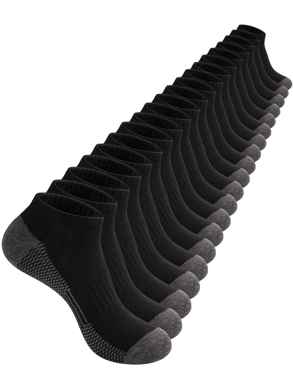 10 Pairs Unisex Athletic Ankle Socks, Breathable Low Cut Sports Socks for Men & Women, Comfortable Moisture-Wicking Crew Socks for Running, Gym & Everyday Wear