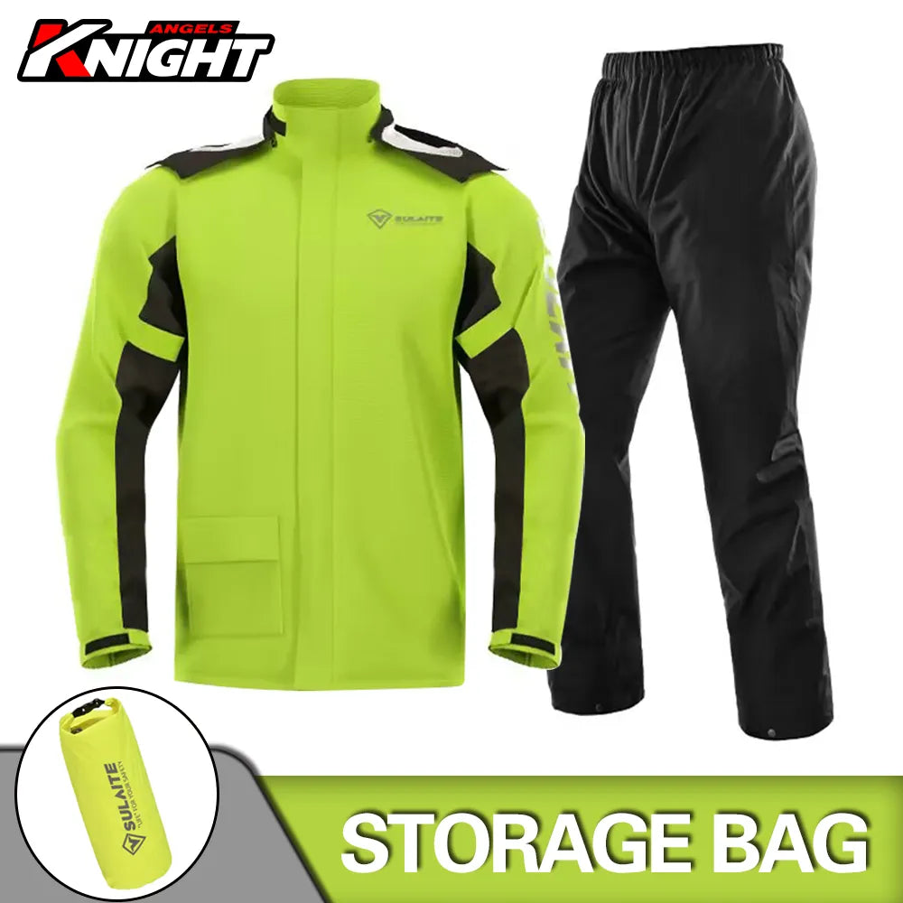 Motorcycle Rain Suit – Waterproof Jacket & Trousers Set for Riding, Camping, Hiking & Fishing