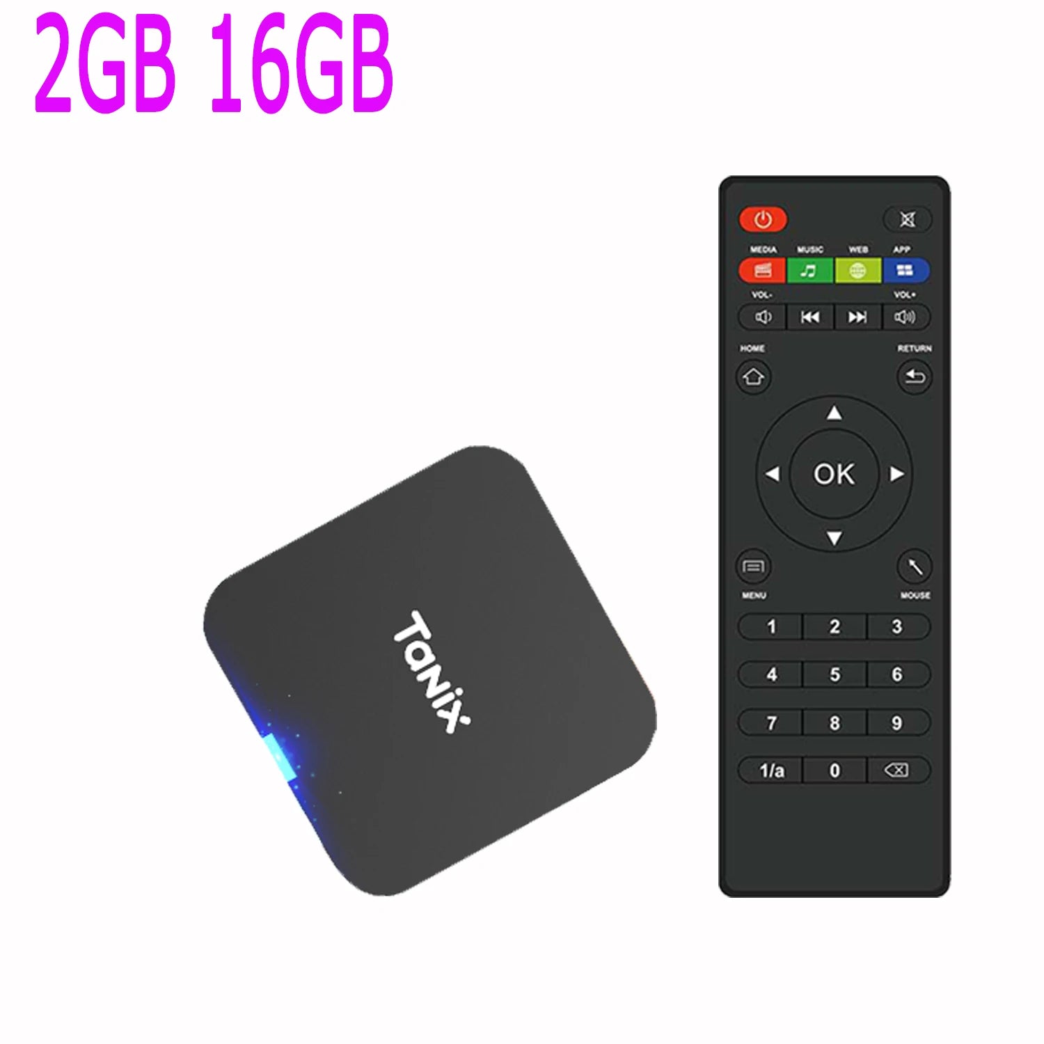 Tanix TX1 Android TV Box Allwinner H313 2.4G Wifi Mini Smart TV Stick Power by DC 5V 2A