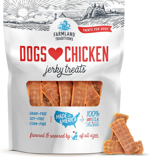 Filler-Free Chicken Jerky Treats for Dogs – Premium Natural Chicken Dog Treats, 3 lb Bag