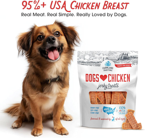 Filler-Free Chicken Jerky Treats for Dogs – Premium Natural Chicken Dog Treats, 3 lb Bag
