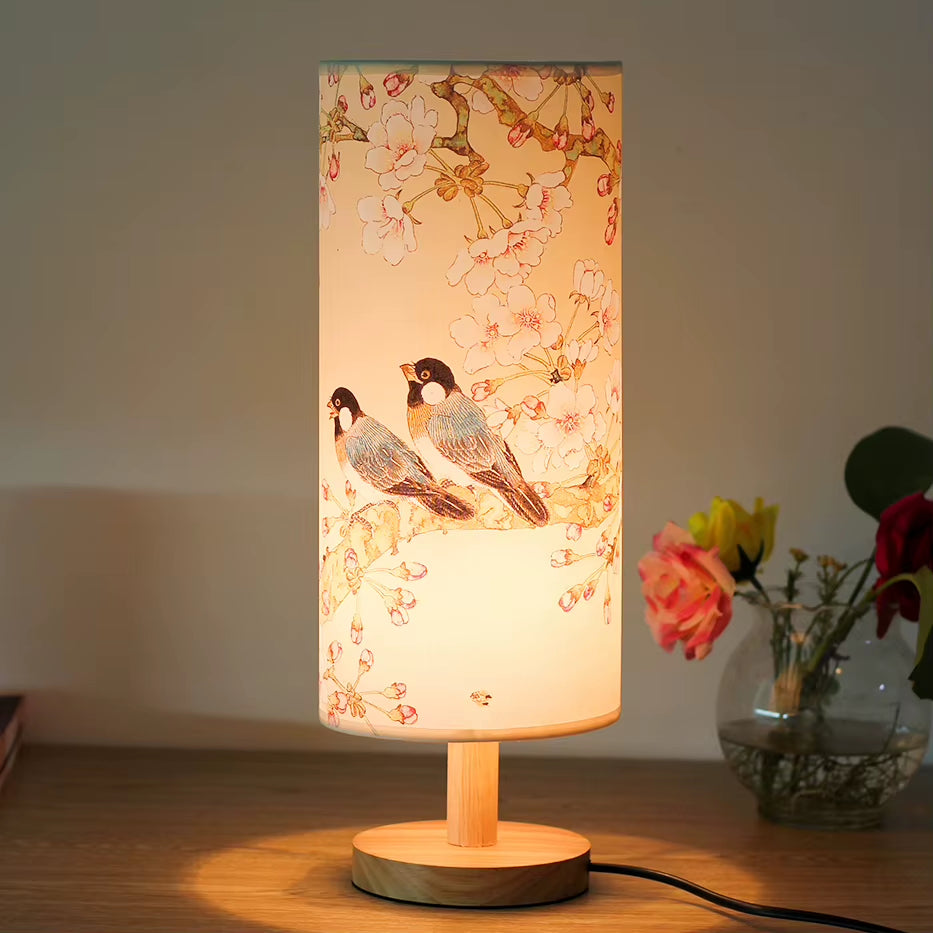 Modern Chinese Style Table Lamp, Warm LED Bedside Lamp for Bedroom, Creative Oriental Nightstand Light, Decorative Desk Lamp for Living Room & Home Décor
