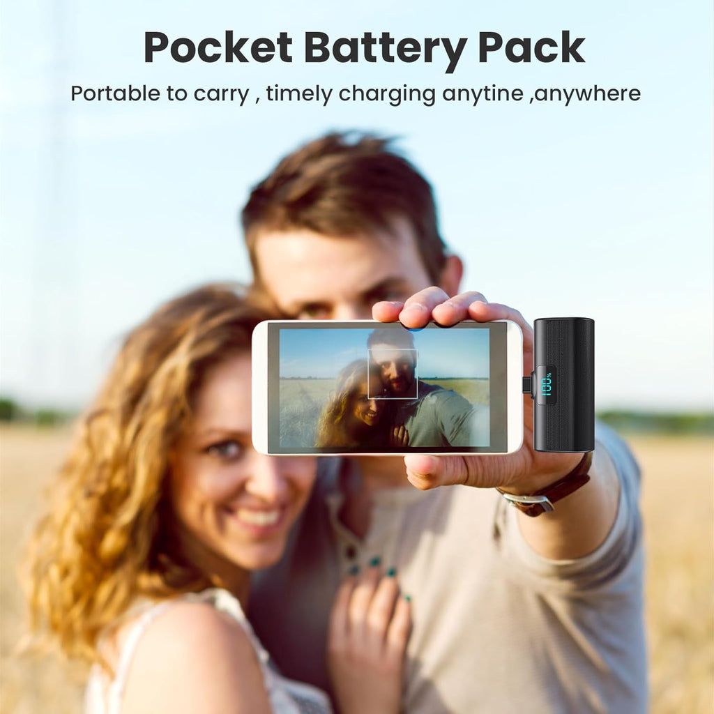 Power Bank Portable Charger for Iphone, Upgraded 5200Mah PD USB C Fast Charging Battery Pack, Ultra-Compact Powerbank Compatible with Iphone 17/16/15 Series, Samsung S25/24 Series, Huawei, Android Etc