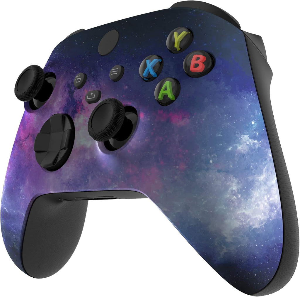 Custom Shell for Xbox Series X & S Controller, Nebula Galaxy Replacement Cover Front Housing Cover for Xbox Core Controller Wireless