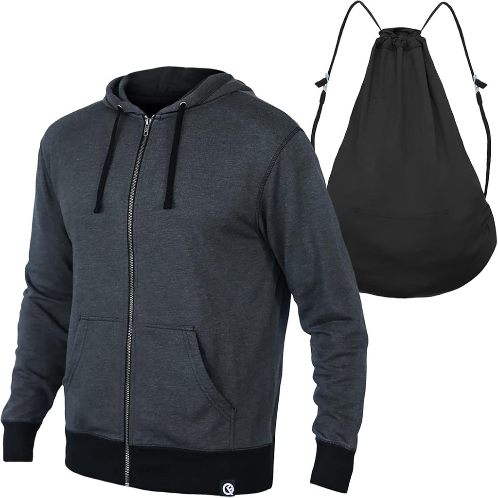 2-in-1 Reversible Backpack Hoodie – Unisex Full-Zip Hoodie with Built-In Backpack | As Seen on Shark Tank