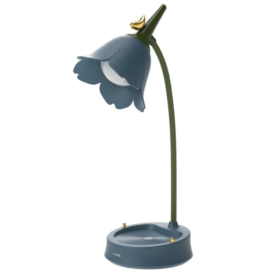 Flower LED Desk Lamp with Touch Control, Dimmable Eye-Caring Reading Light for Students, Bedroom, Study, Home Office & Nightstand